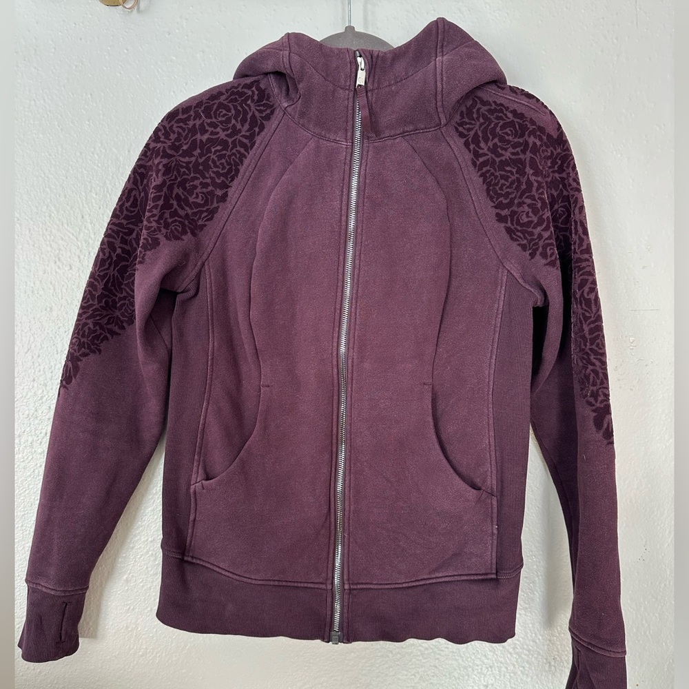 Lululemon Full Zip Floral Hoodie Jacket 6